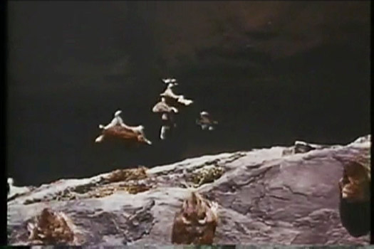 Fig. 2: White Wilderness (1958), the lemming suicide